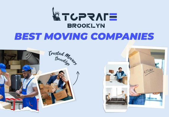 Banner showcasing top moving companies in Brooklyn, October 2023