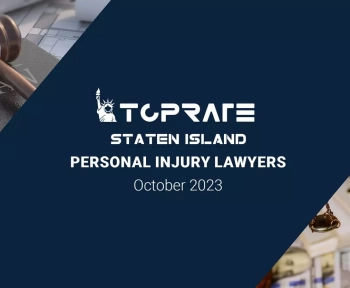 Highlighted image for the top 6 personal injury attorneys in Staten Island, October 2023.